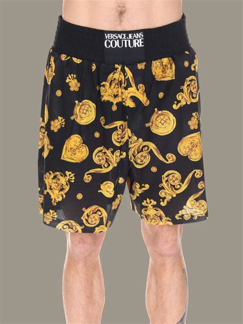 versace mens leather pants|versace denim shorts.